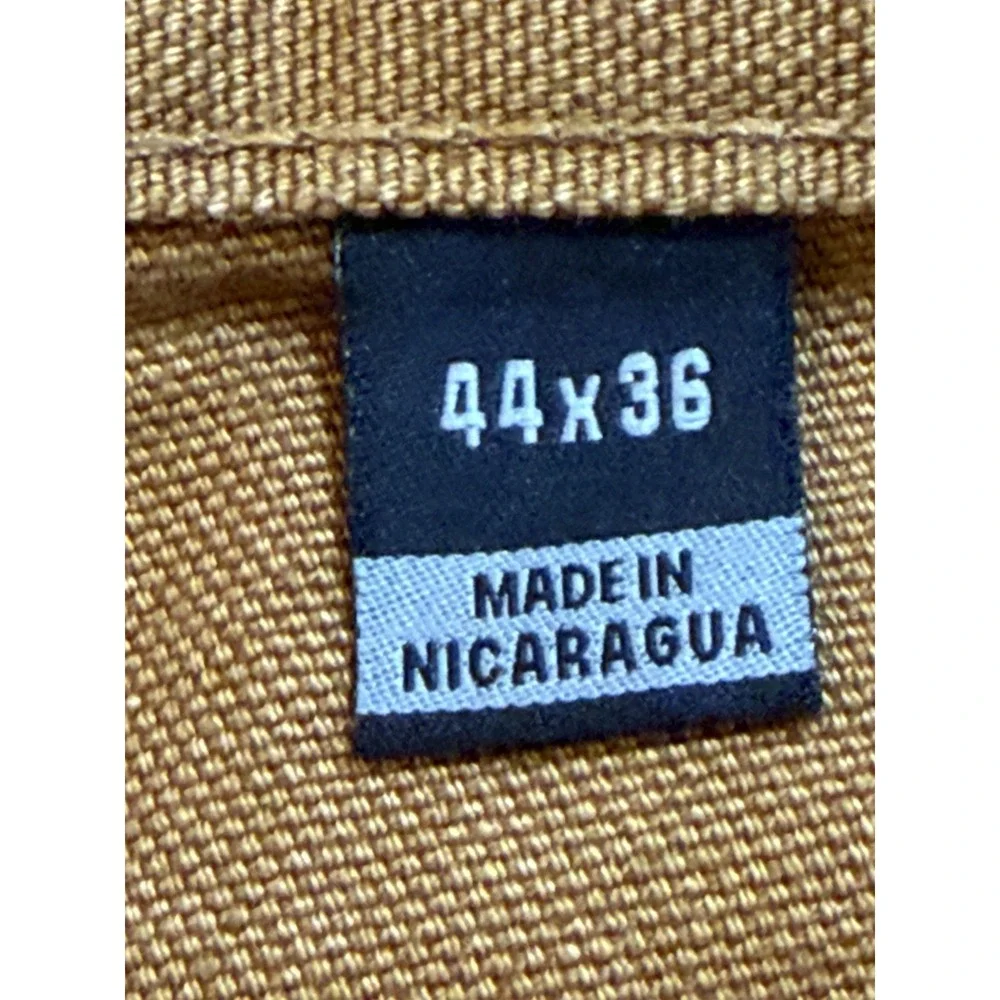 Carhartt Men's BN0011-M Khaki Loose Fit Size 44x36 Washed Duck Utility NWT